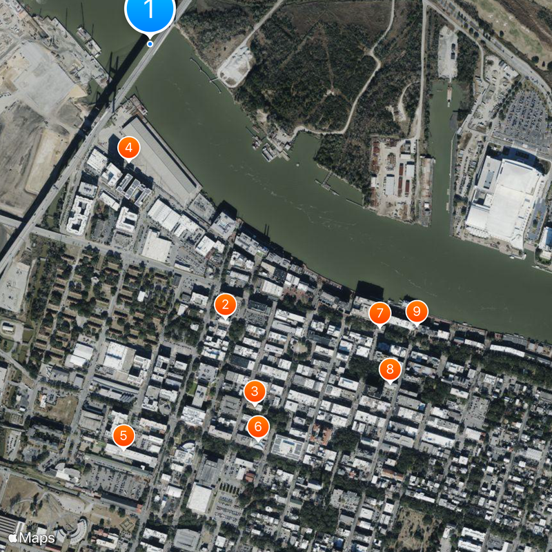 Talmadge Memorial Bridge Mappa