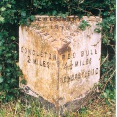 Milepost, SW of Astbury village