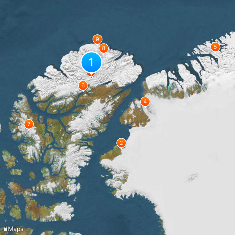 Arctic Cordillera Map