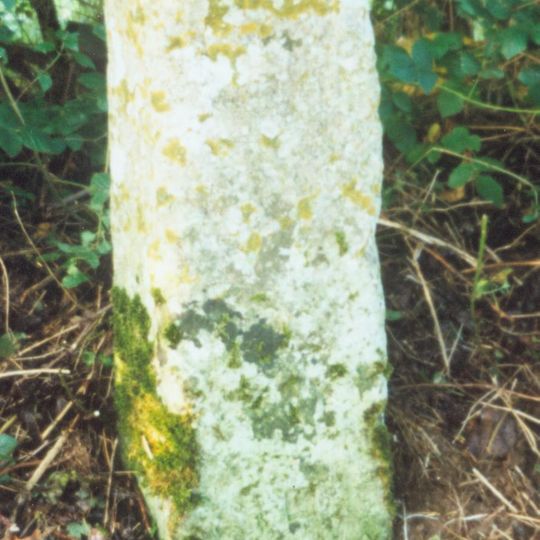 Milestone, W edge of Finmere Village, opp. boundary fence of school
