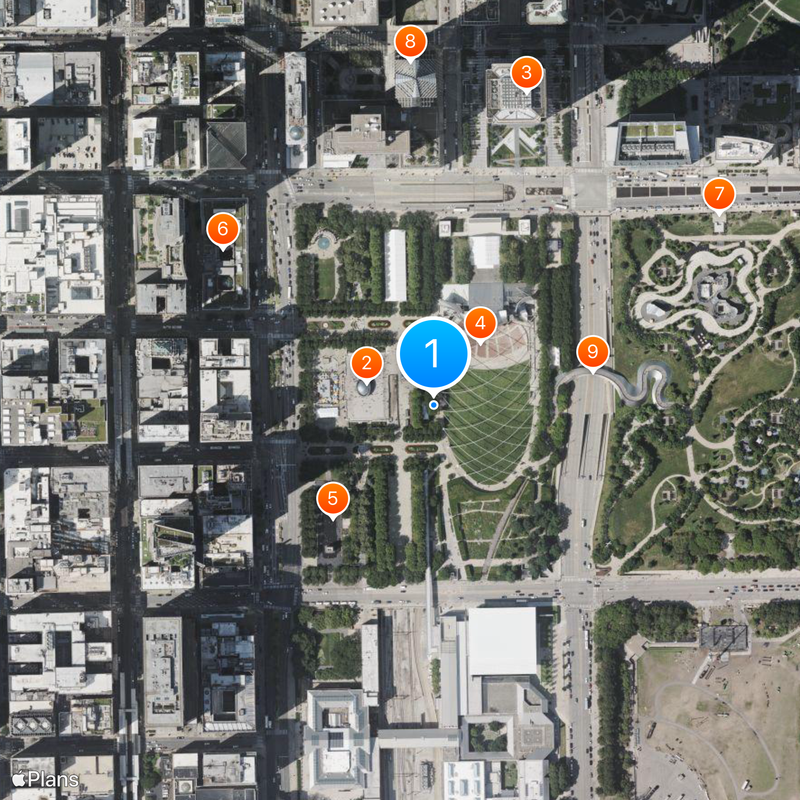 Millennium Park Kaart