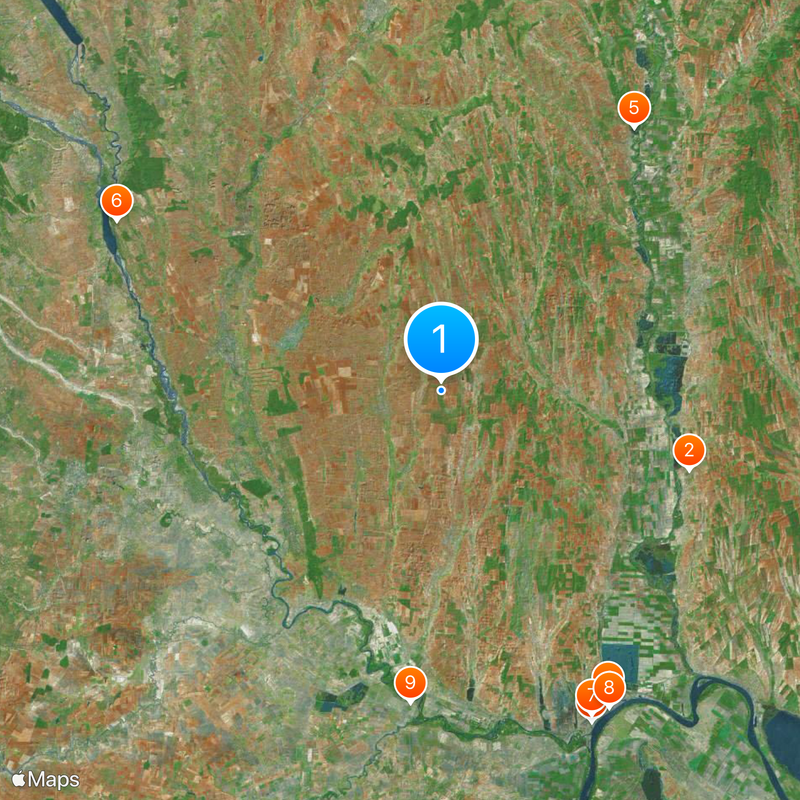 Distretto di Galați Mappa