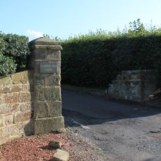 Gatepiers Quadrant Wall And Mounting Block To North Of Gloster Hill Farmhouse