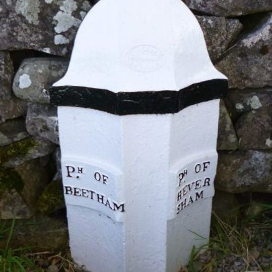 Boundary Post At Junction Of B6384 With Paradise Lane Between Ackenthwaite And Whasset