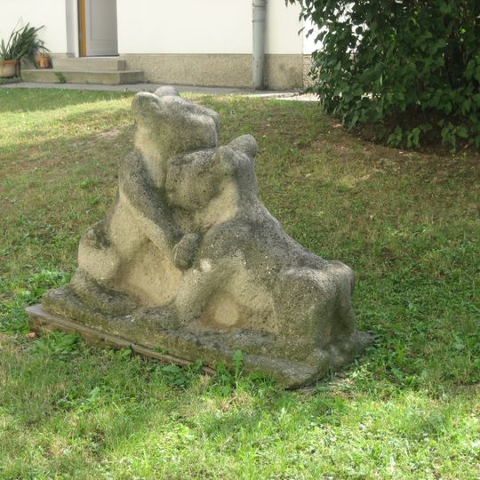 Skulptur "Spielende Löwen"