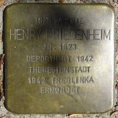 Stolperstein à la mémoire de Henry Friedenheim