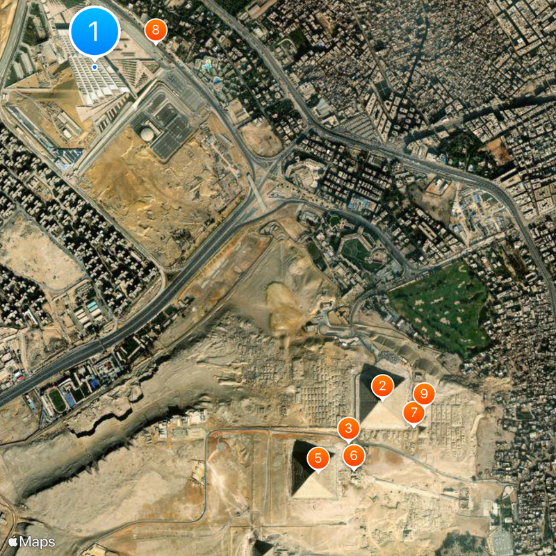 Grand Egyptian Museum Map