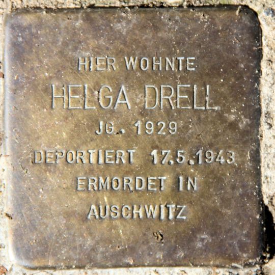 Stolperstein dedicated to Helga Drell