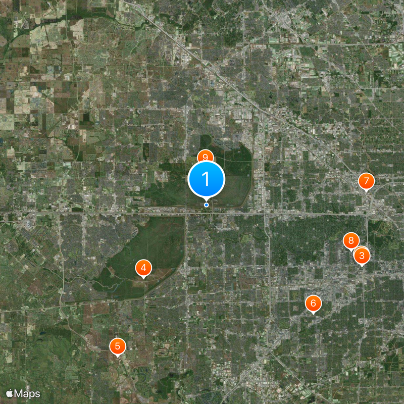 Addicks Reservoir Map