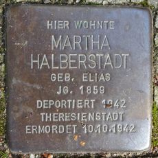 Stolperstein en memoria de Martha Halberstadt