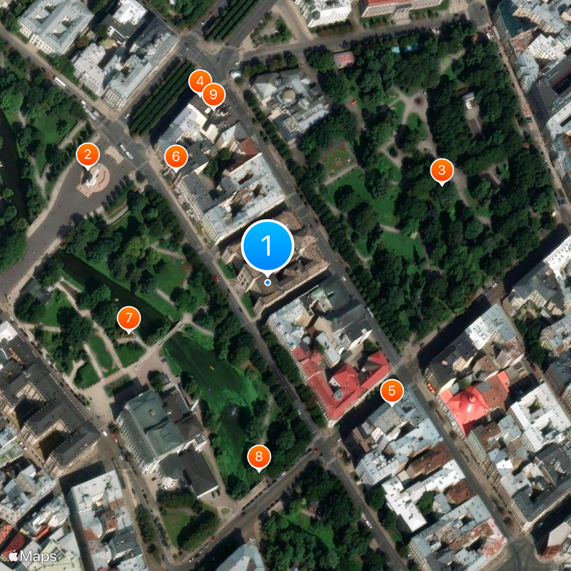 University of Latvia Map