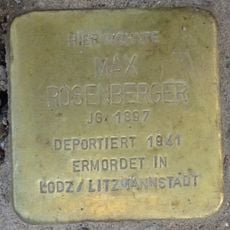 Stolperstein en memoria de Max Rosenberger