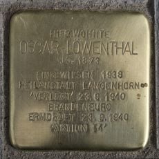 Stolperstein en memoria de Oscar Löwenthal