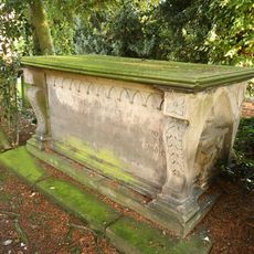 Tombchest of William Sandbach and others, 5m south-east of sundial in churchyard of St Andrew