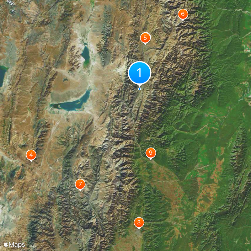 Pucará de Tilcara Mappa