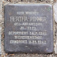 Stolperstein dedicated to Bertha Pinner