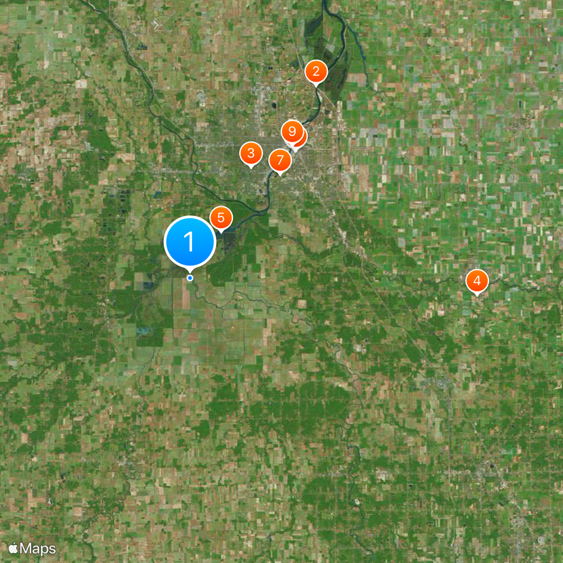 Contea di Saginaw Mappa