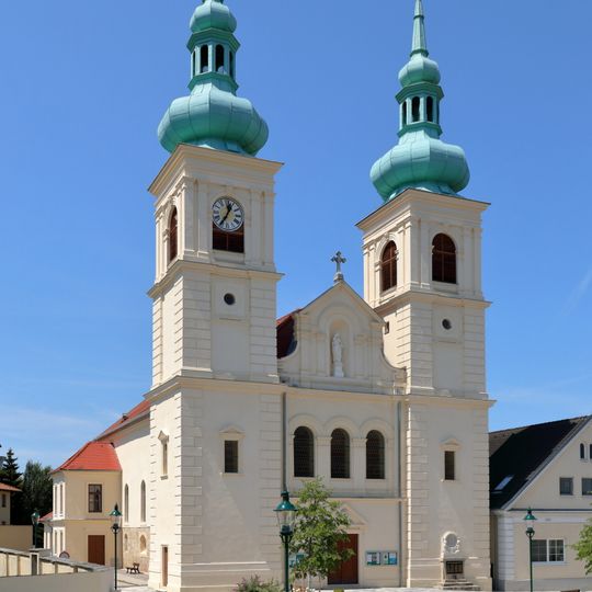 Kath. Pfarrkirche hl. Johannes d. T., Wallfahrtskirche Maria vom Guten Rat