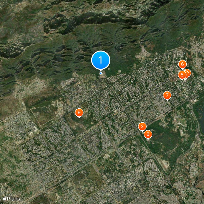 Mosquée Faisal Carte