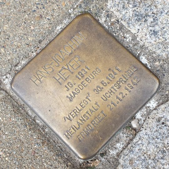 Stolperstein en memoria de Hans-Joachim Heyer