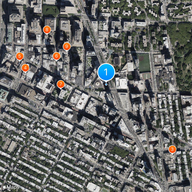 Junior's Restaurant Map