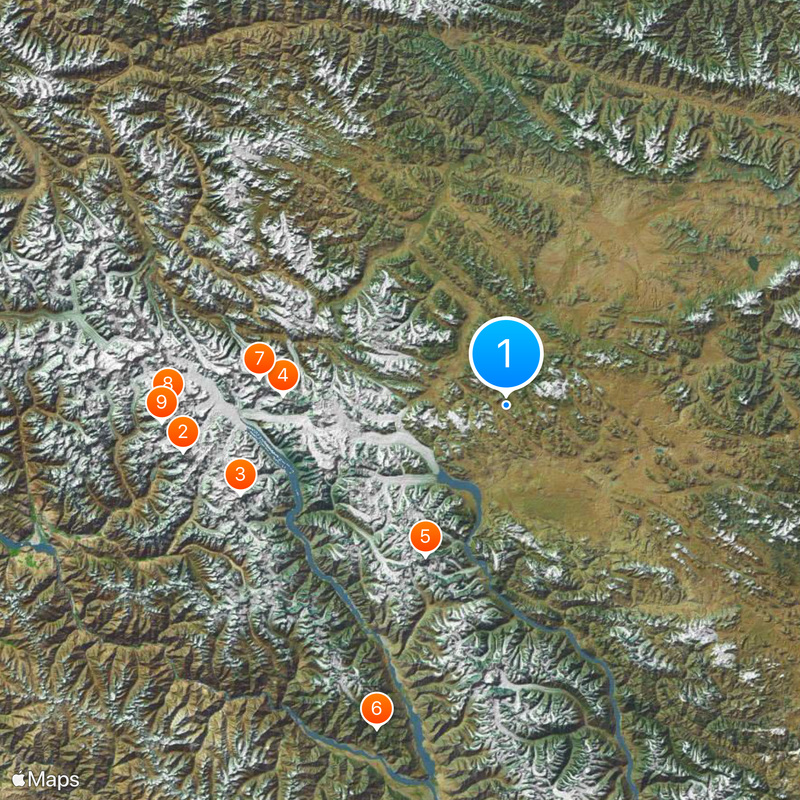 Karakoram Pass Map