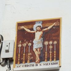 Ceramic panel of Salvator Mundi