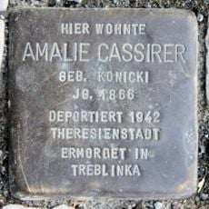 Stolperstein en memoria de Amalie Cassirer