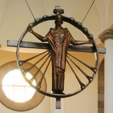 Statua Chrystusa Króla w katowickiej archikatedrze