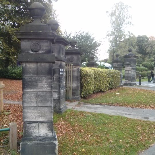 Two Sets Of Inner And Outer Gate Piers At West End Of St Chads Drive