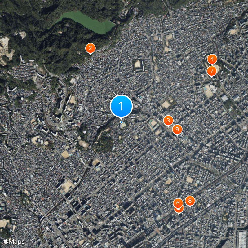 Shukugawa Junior & Senior High School Map