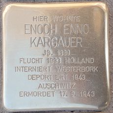 Stolperstein dedicated to Enoch Enno Kargauer