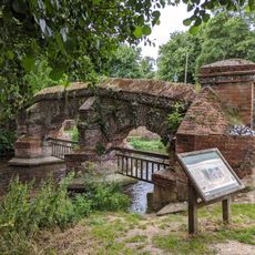 Ornamental Screen Across The River To The North East Of The Bridge