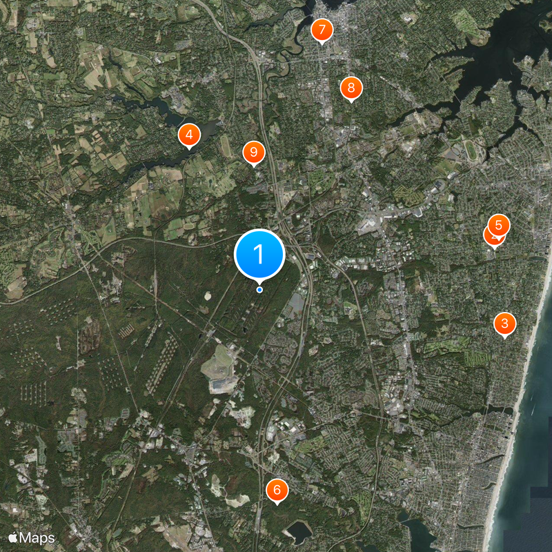 Tinton Falls Map