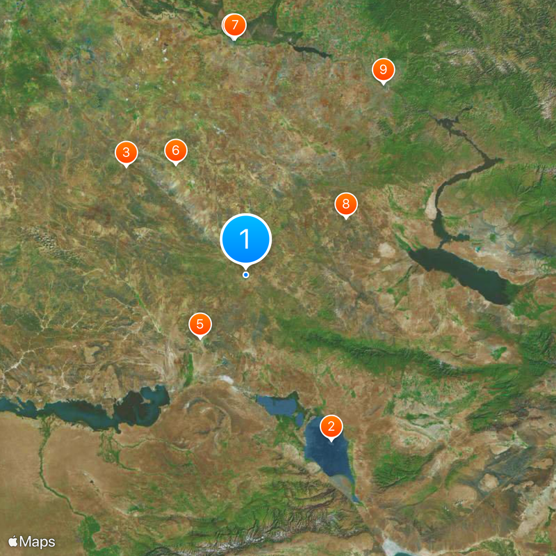 Ayagoz Map
