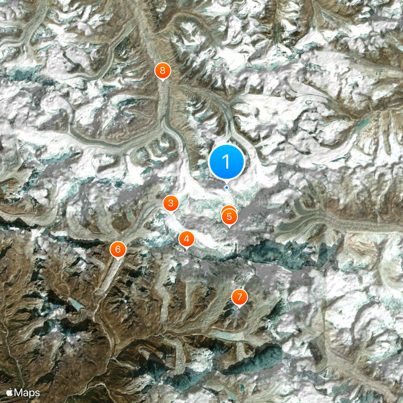 North Col Map
