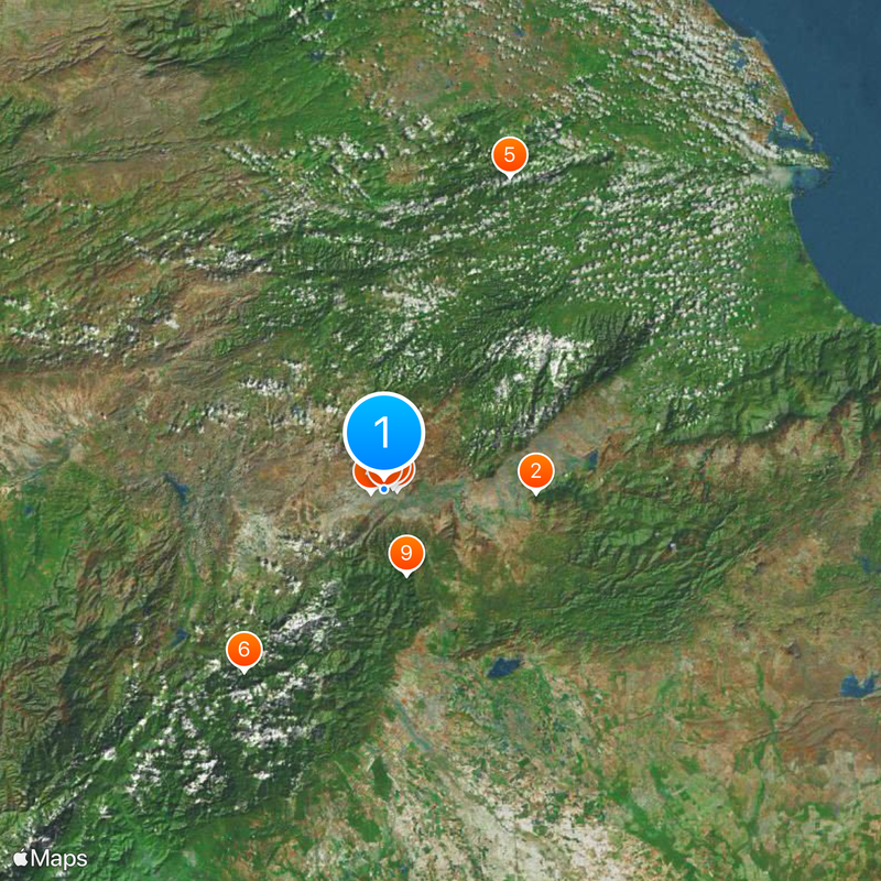 Central-Western Region Carte