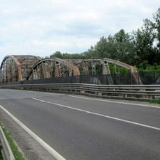 Road bridge over the Tisza in Tiszaug