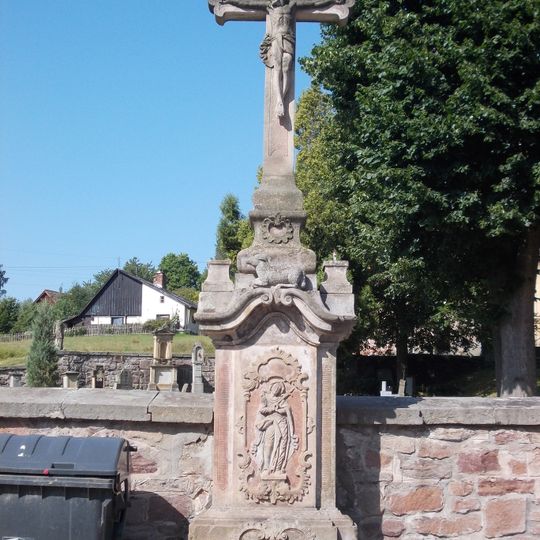Stone cross in Čermná