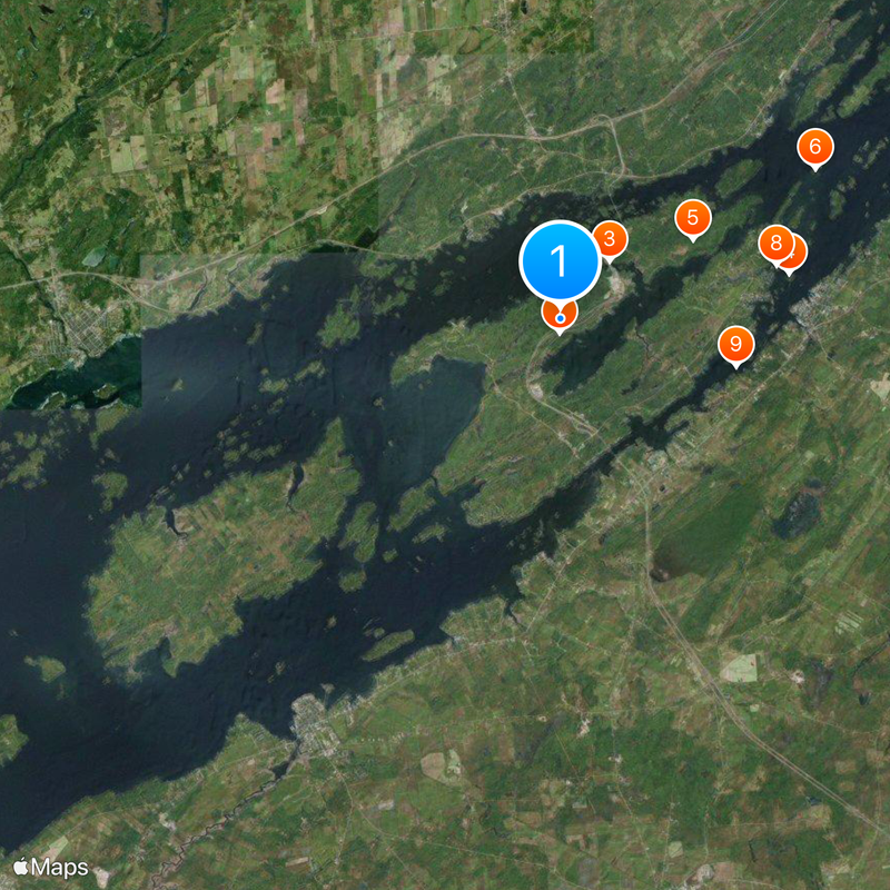Thousand Islands Map