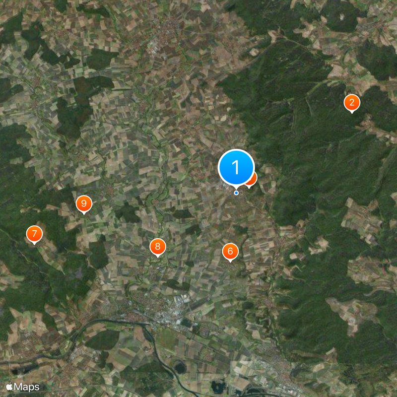 Königsberg in Bayern Map