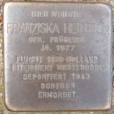 Stolperstein dedicated to Franziska Heilbron
