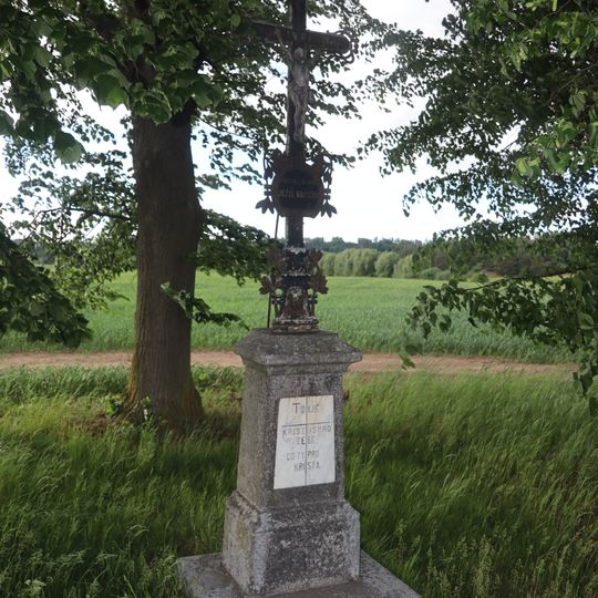 Kříž u silnice 390 u Budišova