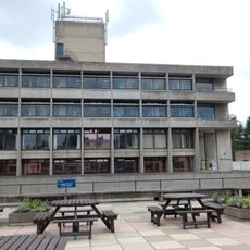 Library And Attached Stairs To Grounds At The University Of East Anglia