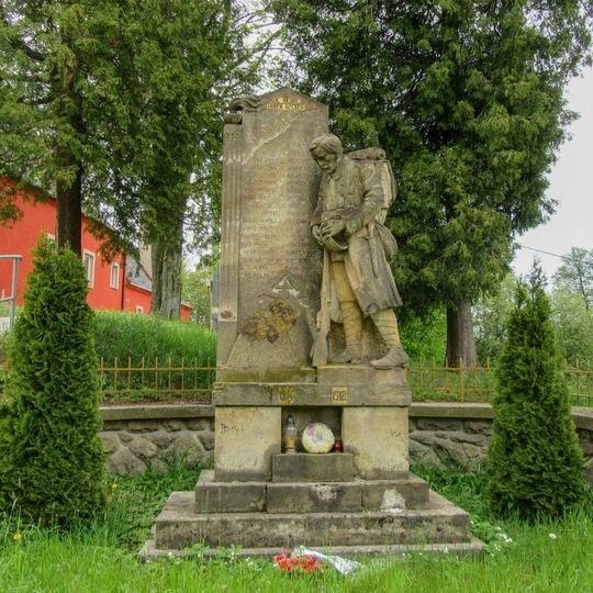 Pomník padlým v Ostrově pod hřbitovem