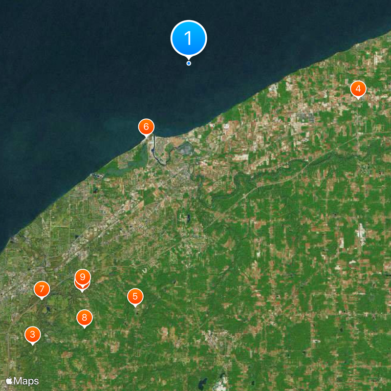 Comté de Lake Carte