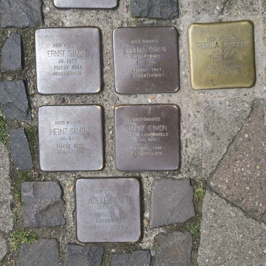 Stolperstein en memoria de Trude Simon