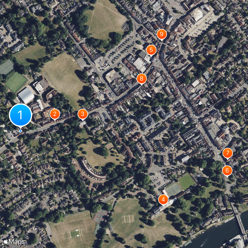 The Hand & Flowers Map