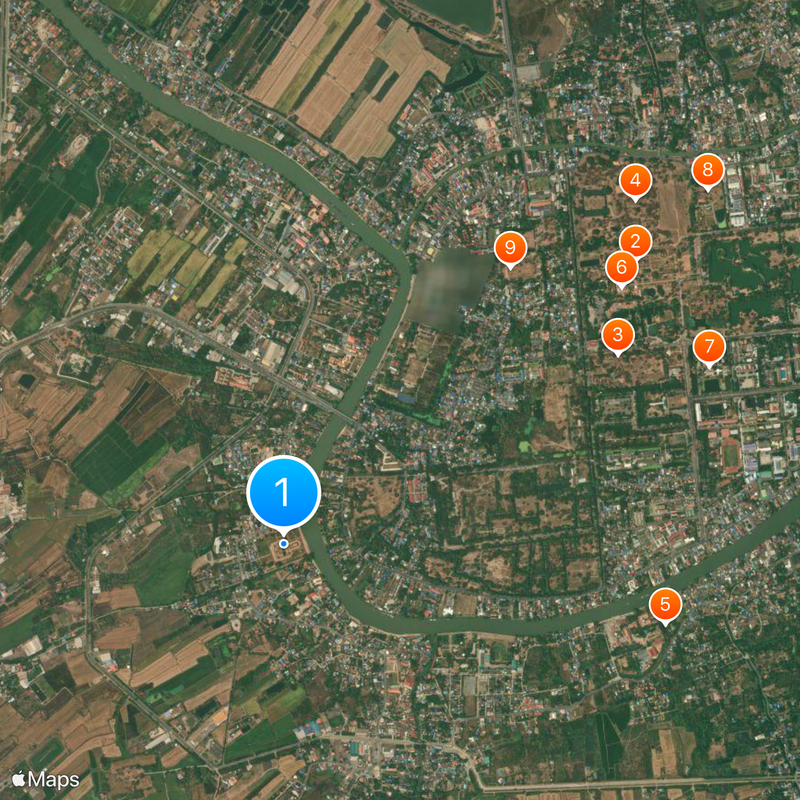 Wat Chai Watthanaram Carte