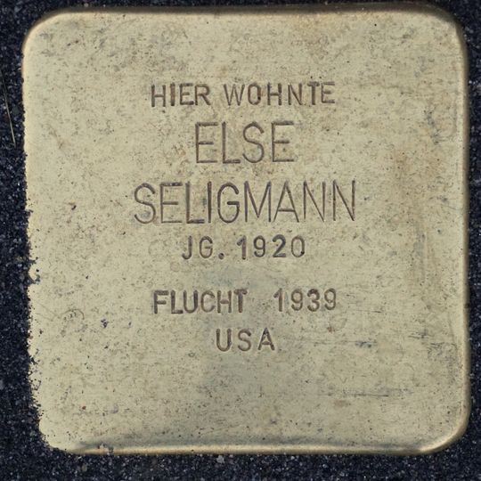 Stolperstein em memória de Else Seligmann